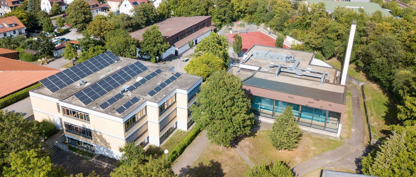 Johannes-Kullen-Schule Korntal aus der Vogelperspektive