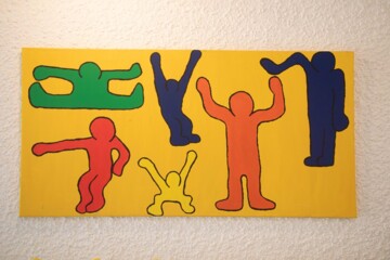 Pädagogisches Kunstprojekt "Keith Haring-Figuren"